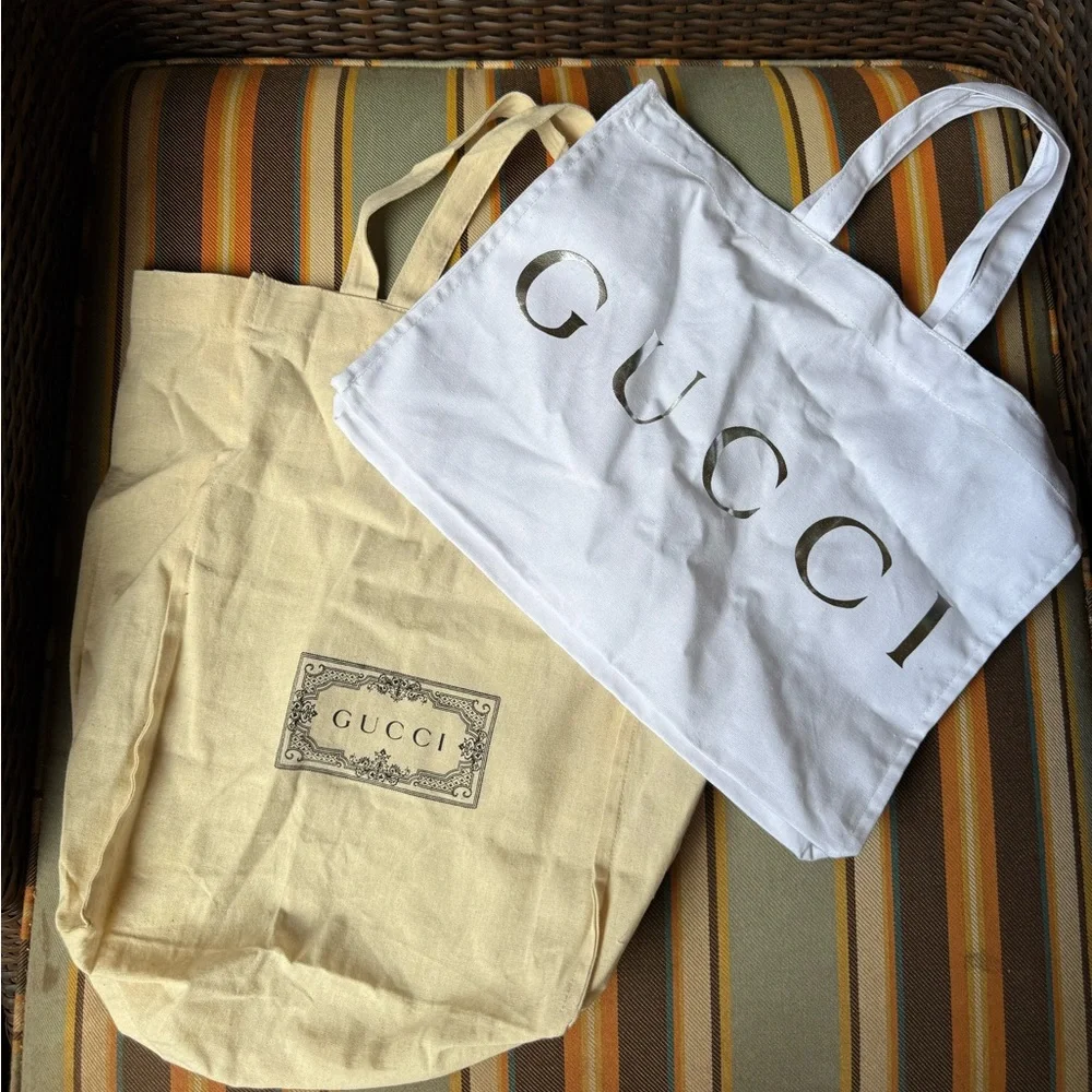 GUCCI fabric totes bindle of 2